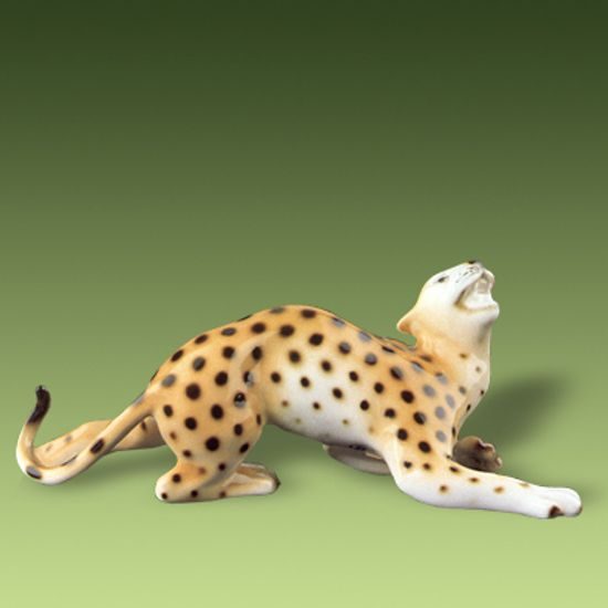 Panther 22 x 8,5 x 9 cm, Porcelain Figures Duchcov