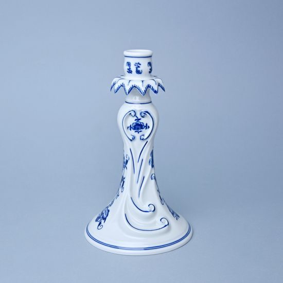 Candle holder 1983 22 cm, Original Blue Onion Pattern
