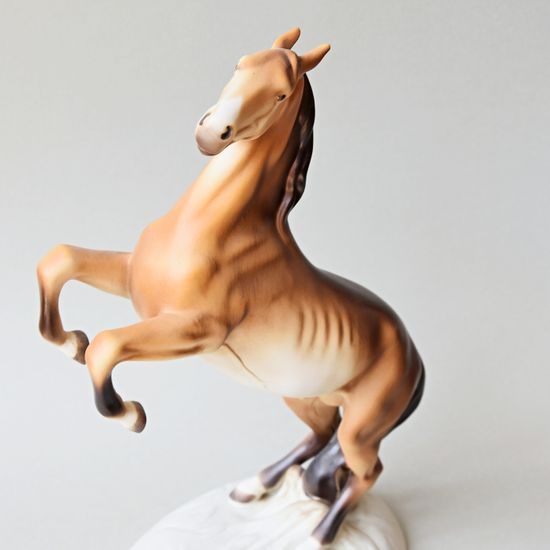 Horse (Big size), 24,5 x 13,5 x 35,5 cm, Pastel, Porcelain Animal Figures Duchcov
