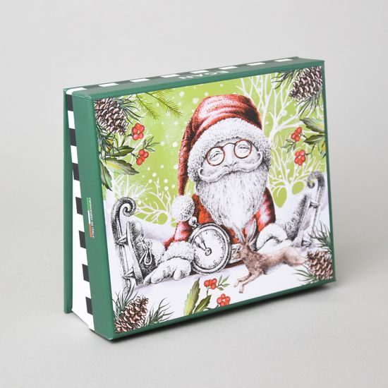 Sada vánočních dezertních vidliček - 6 ks., keramika + nerezová ocel, EGAN