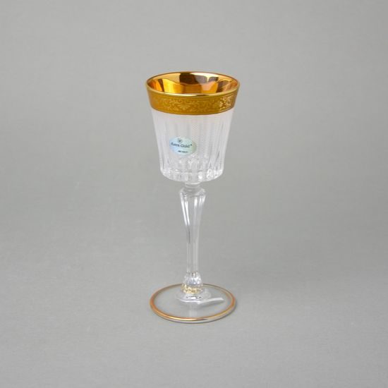 Astra Gold: Likérka 110 ml, 16,9 cm, křišťál + zlato, Timeless, Romance Golden Classic dekor