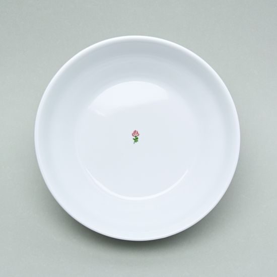 Bowl 22,5 cm, Benedikt red flowers + green, G. Benedikt 1882