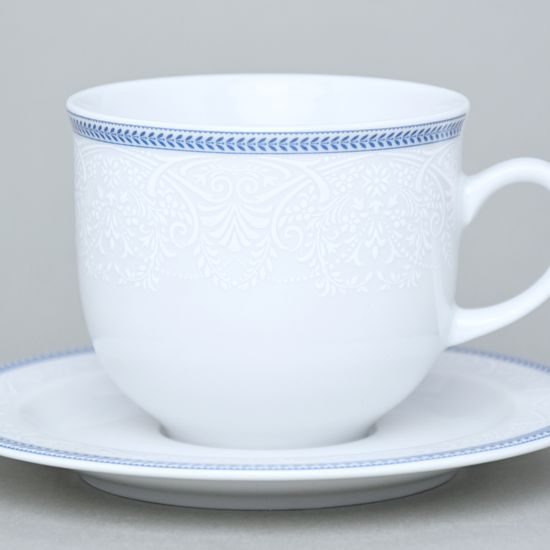 Tea cup and saucer 230 ml, Thun 1794 Carlsbad porcelain, OPAL 80136