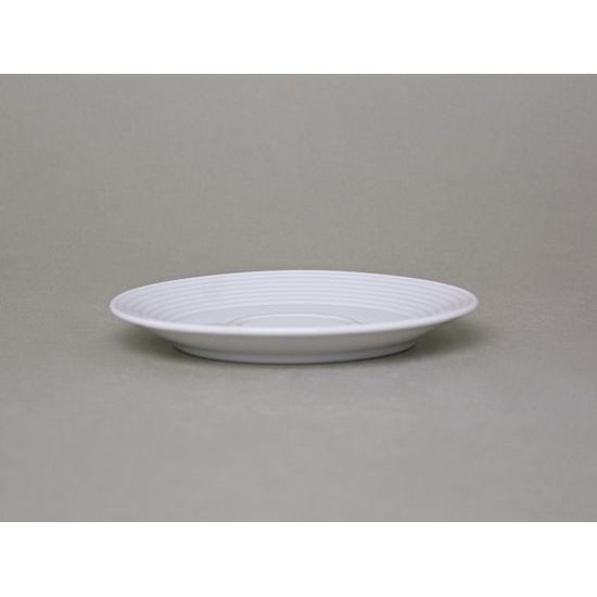 Saucer 135 mm, Lea white, Thun 1794 Carlsbad porcelain
