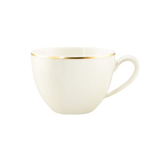 Coffee cup 270 ml, Savona fine diamond with gold line, Seltmann porcelain