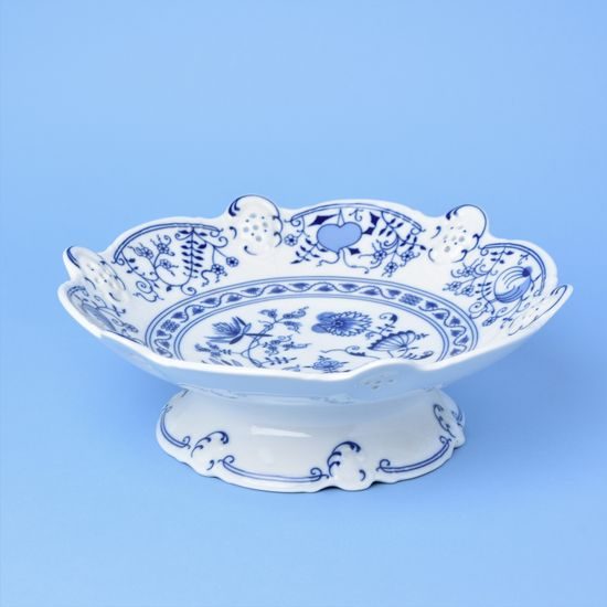 Blue Onion: Bowl on stand Diana 26,5 cm, Leander Loučky