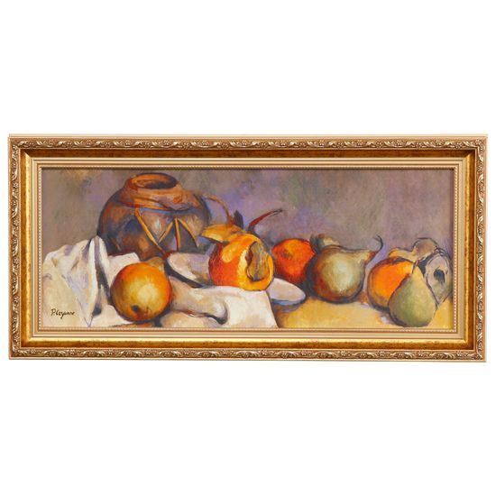 Obraz Still Live with Pears (Zátiší s hruškami) - kamenina 57 / 4,5 / 27 cm, Paul Cezánne, Goebel