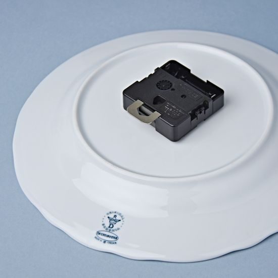 Clock wall 24 cm + Clockwork, Original Blue Onion Pattern