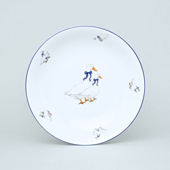 Coups goose, Plate deep/bowl 20 cm for KIDS, Thun 1794, karlovarský porcelán