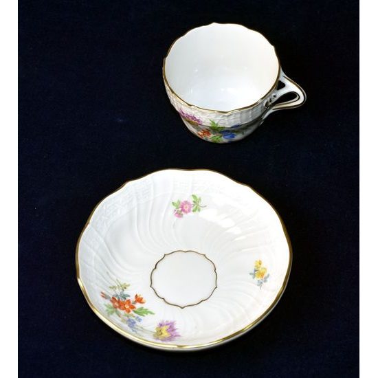 Cup 90 ml plus saucer 115 mm, Meissen porcelain