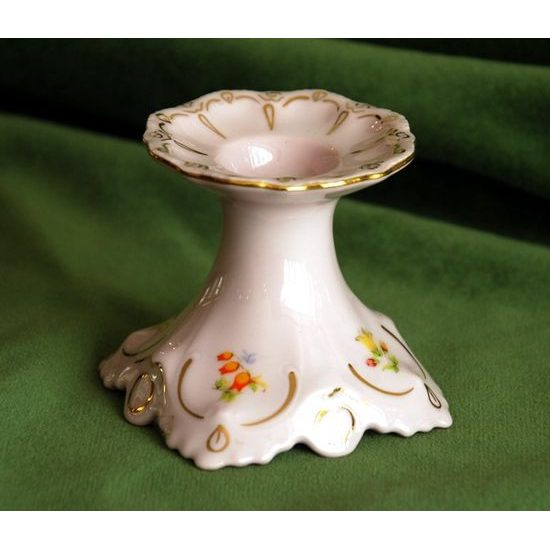 Svícen 7,5 cm, Lenka 247, Růžový porcelán z Chodova