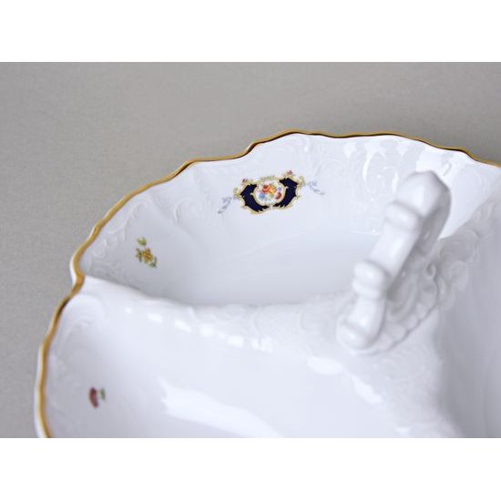 Bowl cabaret 23 cm, Thun 1794 Carlsbad porcelain, BERNADOTTE arms