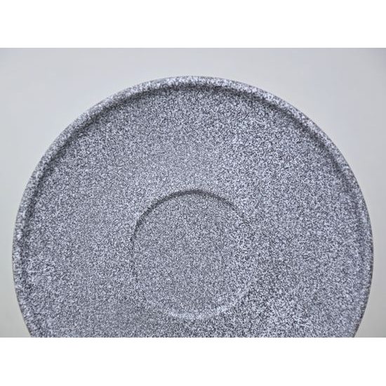 Podšálek 16 cm k šálkům 180ml a 250 ml, Granit raw, Benedikt