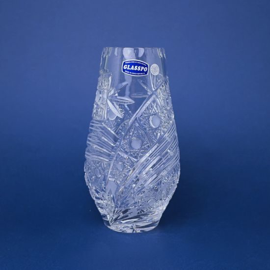 Crystal Hand Cut Vase Comet, 255 mm, Crystal BOHEMIA
