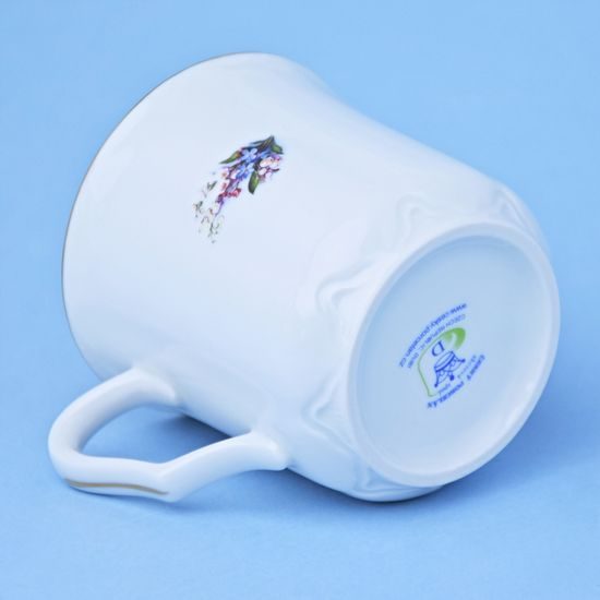 Mug Karel 0,27 l, Lily of the valley + Forget-me-not, Český porcelán a.s.