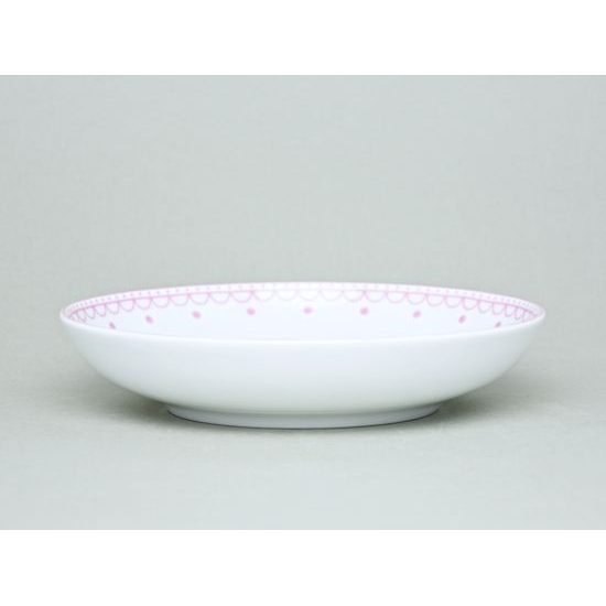 Tom 30357b0 pink: Plate deep 20,5 cm, Thun 1794, karlovarský porcelán