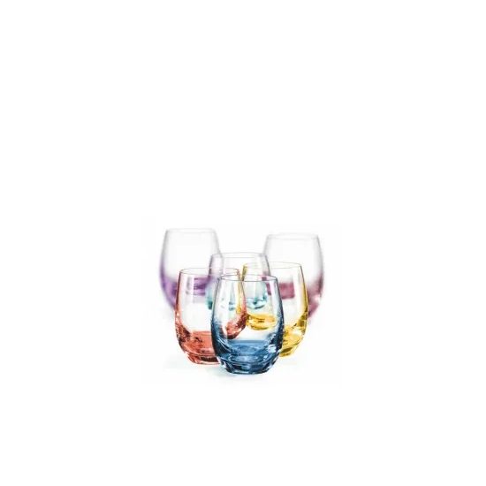 Spectrum 60 ml Rainbow - colour set, shot glass, 6 pcs., Crystalex