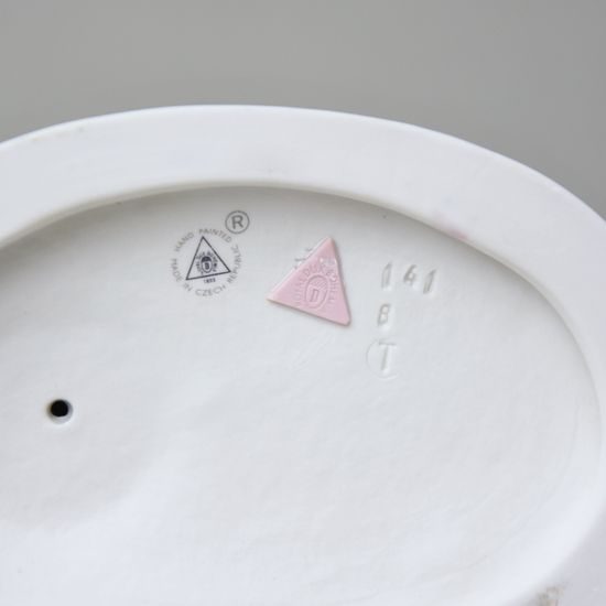 Pár rokoko 16 x 10,5 x 22 cm, Porcelánové figurky Duchcov