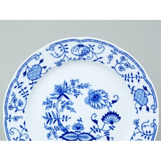 Plate flat 24 cm, Thun 1794 Carlsbad porcelain, Natalie Blue Onion