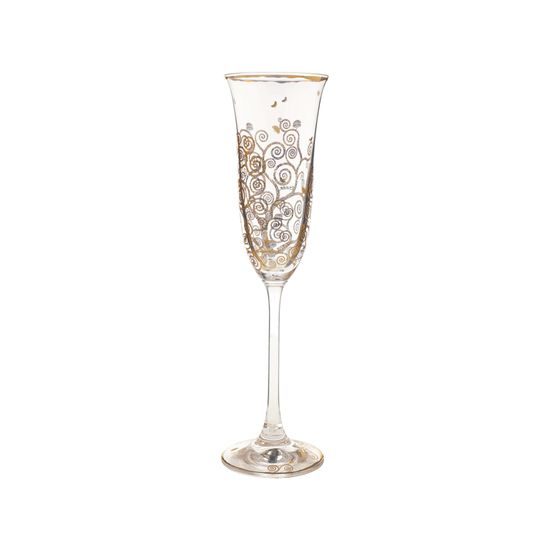 Champagne glass 100 ml The Tree of life, glass, G. Klimt, Goebel