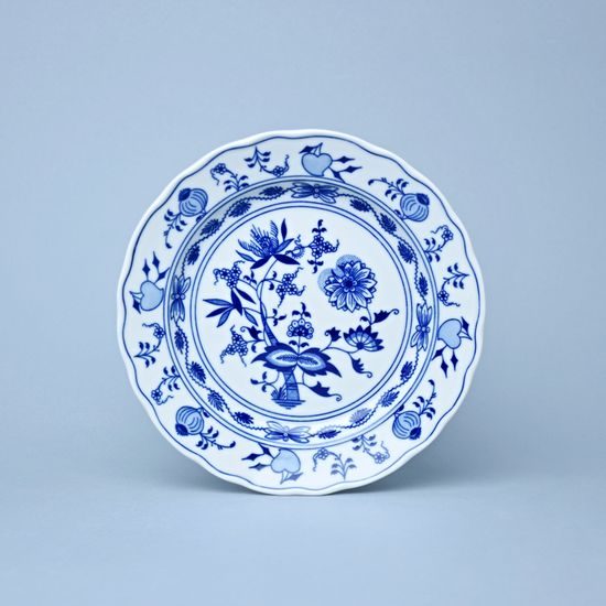 Talíř mělký 21 cm, Cibulák, originální z Dubí