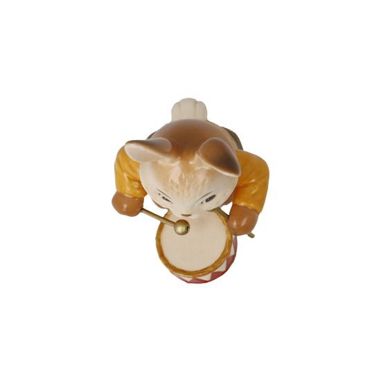 Rabbit figurine Cute Drummer 4 / 4.5 / 8cm, stoneware, Goebel