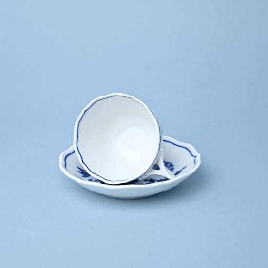 Cup and saucer A/1 + A/1, 120 ml / 13 cm for coffee, Original Blue Onion Pattern