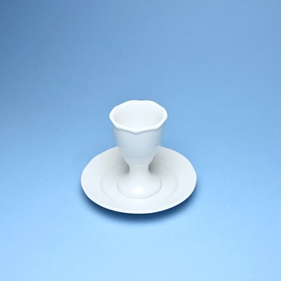 Egg cup with a stand 7 cm, White Porcelain, Cesky Porcelan, a.s.