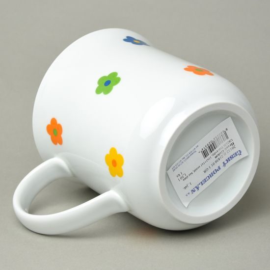 Hrnek Golem 1,5 l, trio květy, Český porcelán a.s.