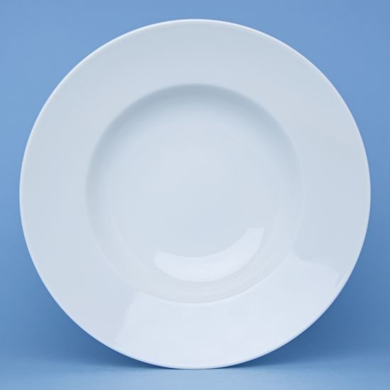 Pasta plate 27 cm, Tschibo white, Thun 1794 Carlsbad porcelain