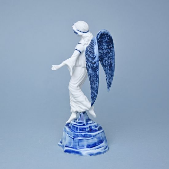 Angel on stand 22,5 cm + 6 cm stand, Original Blue Onion Pattern