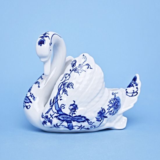 Blue Onion: Swan 22 x 18 cm big, Leander 1907