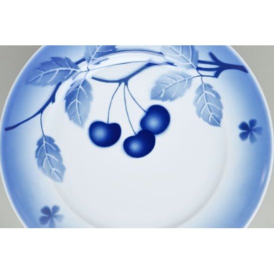 Talíř dezertní 19 cm, Thun 1794, karlovarský porcelán, BLUE CHERRY
