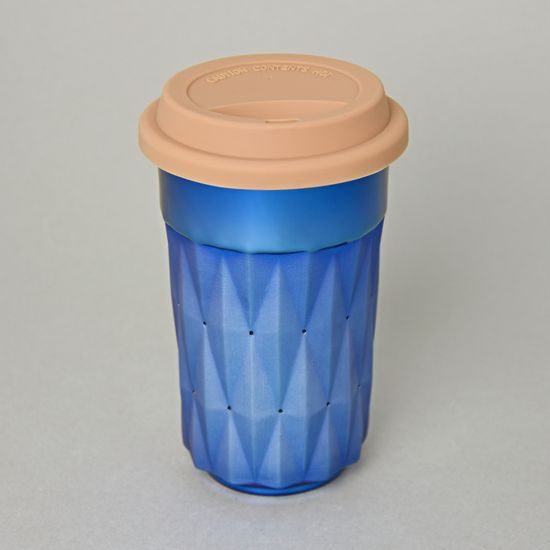 Thermo Cup Diamond Titanum Blue, 350 ml,Porcelain Goldfinger