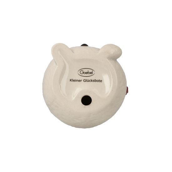 Snowman figurine Little Messenger of Happiness 8 / 8 / 12.5cm, stoneware, Goebel