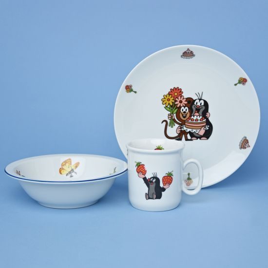 Children's set 3 pcs. random, Mole, Thun 1794 Carlsbad porcelain