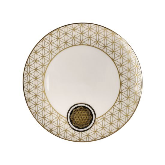 Plate Yin Yang white 23 / 23 / 2cm, Fine Bone China, Goebel