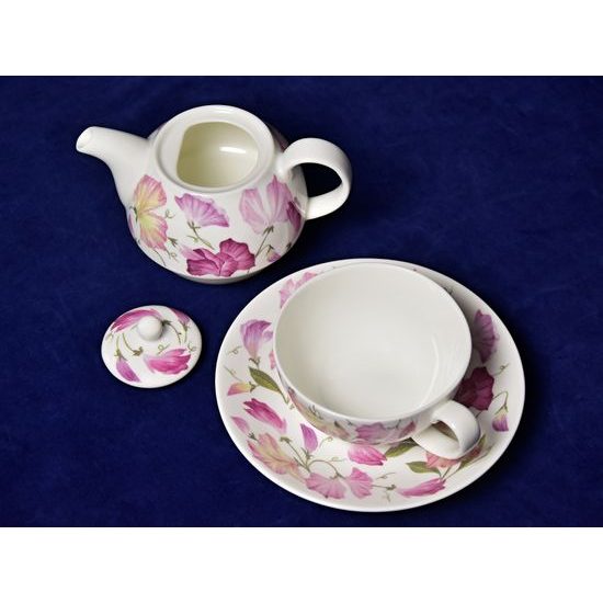 Fashion Cat: Tea for one set, English Fine Bone China, Roy Kirkham -  Anglický porcelán Roy Kirkham - Roy Kirkham fine bone China - by  Manufacturers or popular decors - Dumporcelanu.cz 