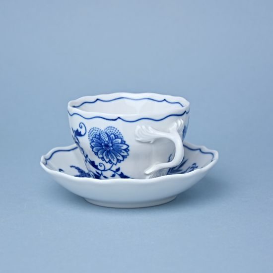 Cup and saucer B + B, 210 ml / 14 cm for coffee, Original Blue Onion Pattern