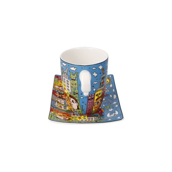 Šálek a podšálek Summer in the City, 400 ml / 19,5 cm, jemný kostní porcelán, J. Rizzi, Goebel