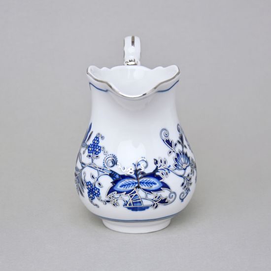 Creamer 250 ml, blue onion pattern + platinum, Cesky porcelan a.s.
