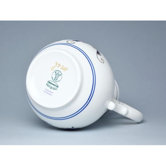 Coffee pot with the lid 0,90 l, Original Blue Onion Pattern + Gold