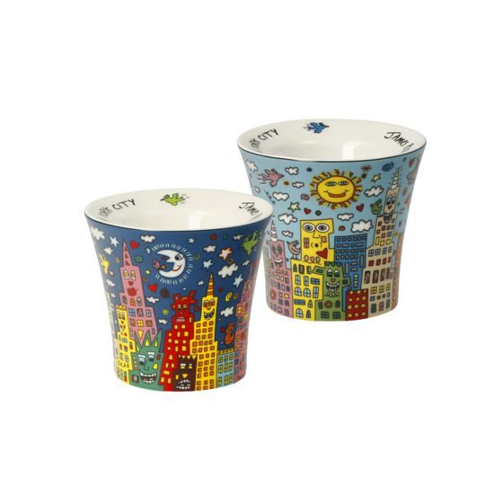 Egg cups My New York City 6.5 / 6.5 / 6 cm, new bone china, J. Rizzi, Goebel