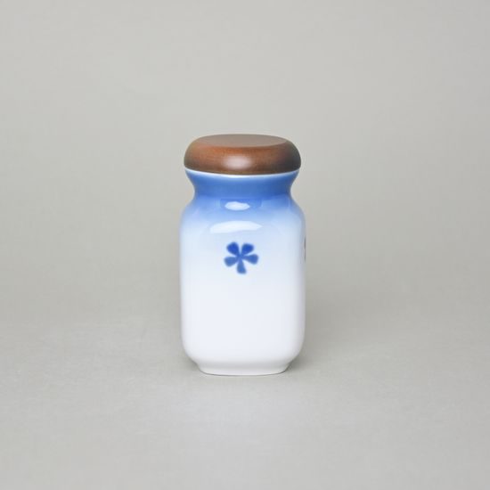 Spice box 0,2 l, Thun 1794 Carlsbad porcelain, BLUE CHERRY