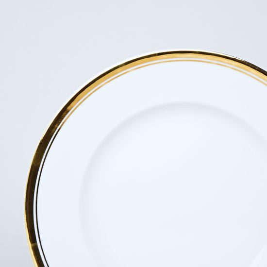 511: Dessert Plate 19 cm, Sabina, Gold Line, Leander Loučky