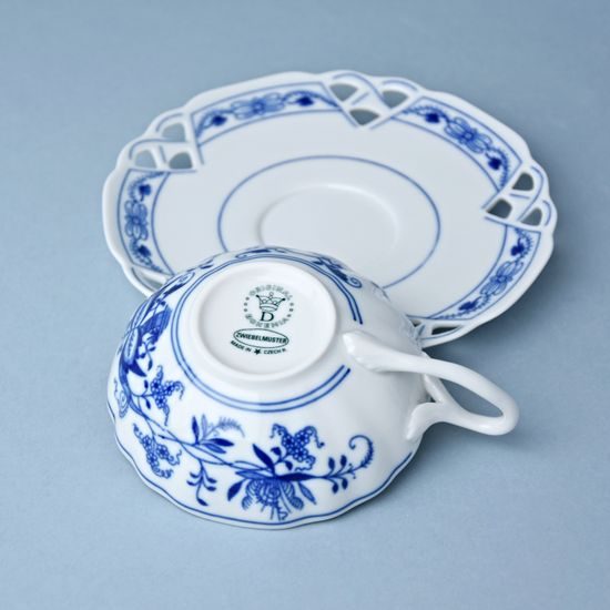 Cup plus saucer 200 ml / 15,3 cm GIFT BOX, Original Blue Onion Pattern