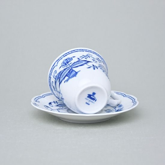 Cup tall 210 ml plus sacuer 155 mm, Thun 1794 Carlsbad porcelain, Natalie - Onion