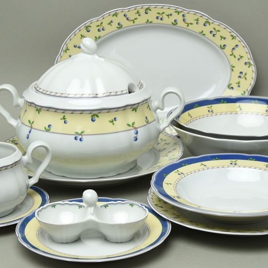 Rose 80147: Jídelní sada pro 6 osob, Thun 1794, karlovarský porcelán