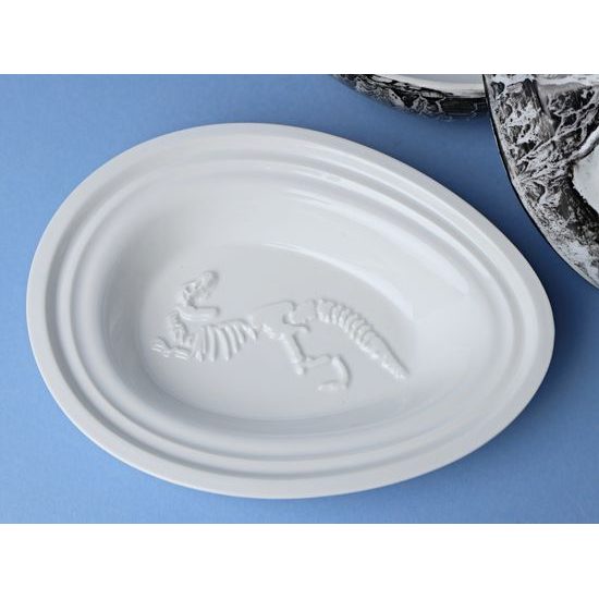 Originální dětská jídelní souprava DINO SET - ZDOBENÝ (náhodný výběr dekoru), porcelán Goldfinger