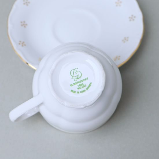 Cup tall 190 ml + saucer 15 cm, Verona Golden Valbella, G. Benedikt